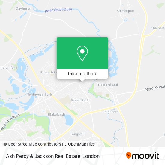Ash Percy & Jackson Real Estate map