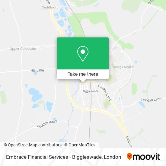 Embrace Financial Services - Biggleswade map