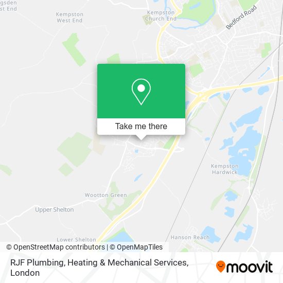 RJF Plumbing, Heating & Mechanical Services map
