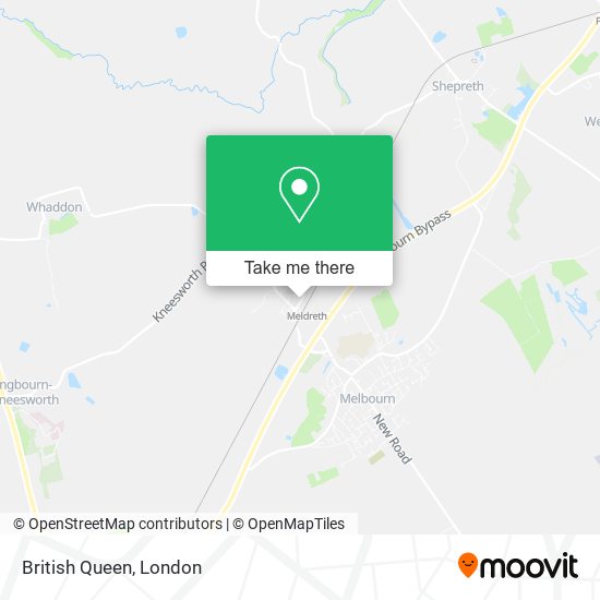 British Queen map