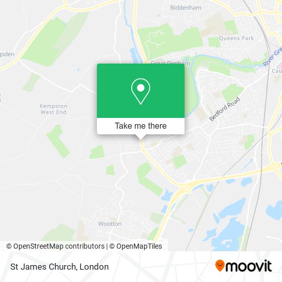 St James Church map