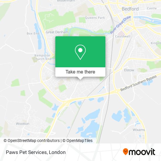 Paws Pet Services map