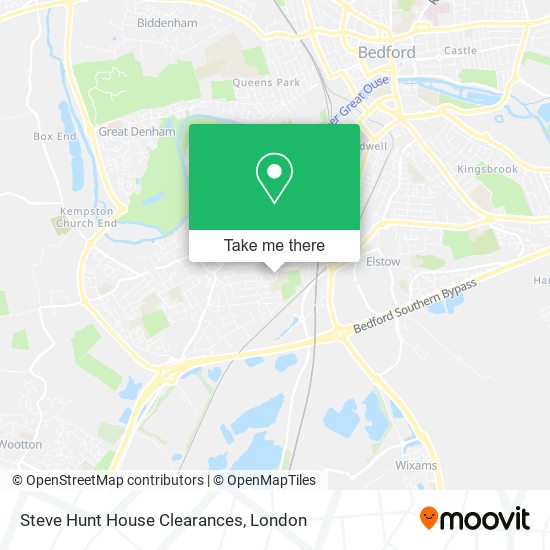 Steve Hunt House Clearances map