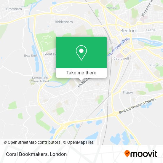 Coral Bookmakers map