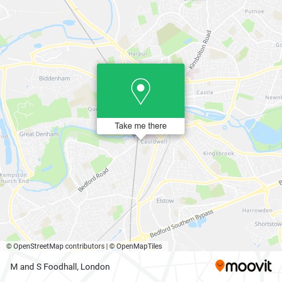 M and S Foodhall map