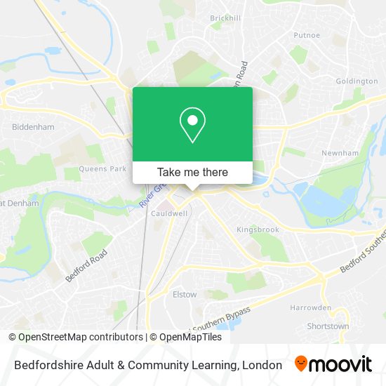Bedfordshire Adult & Community Learning map
