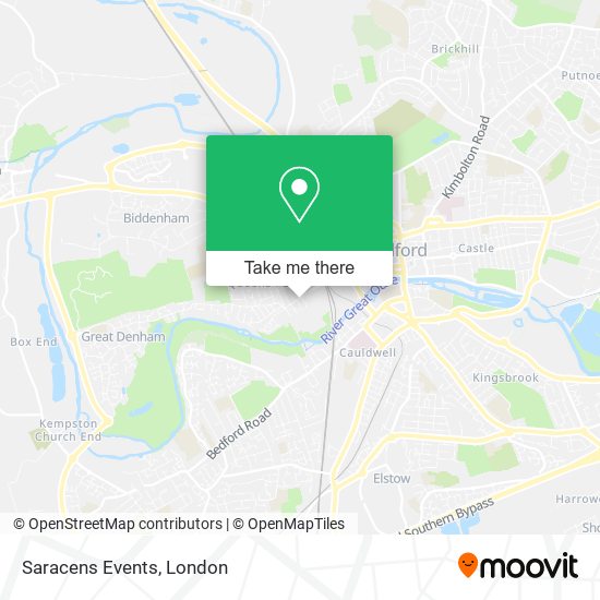 Saracens Events map