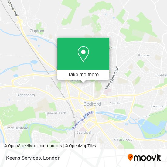 Keens Services map