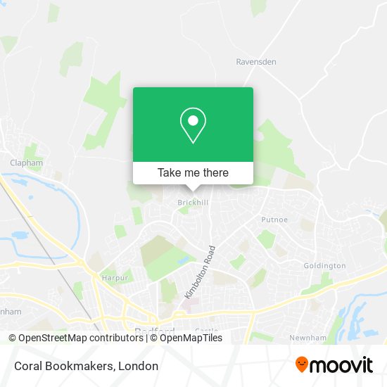 Coral Bookmakers map