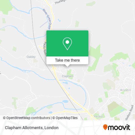 Clapham Allotments map