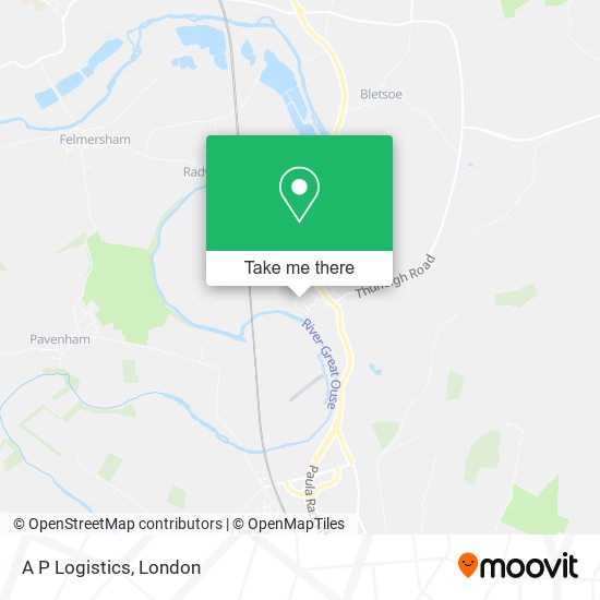 A P Logistics map