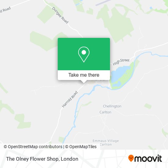 The Olney Flower Shop map