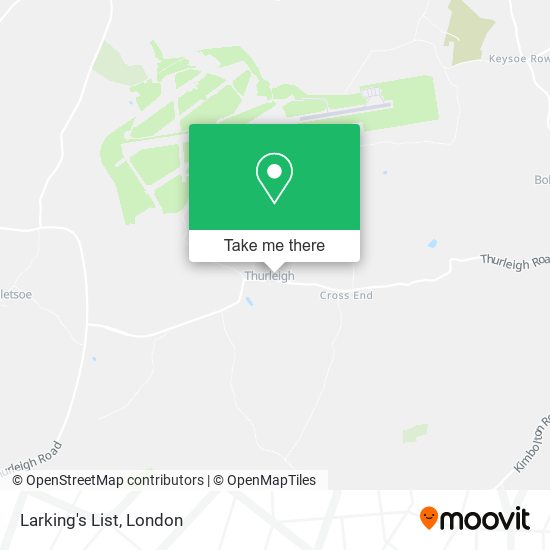 Larking's List map