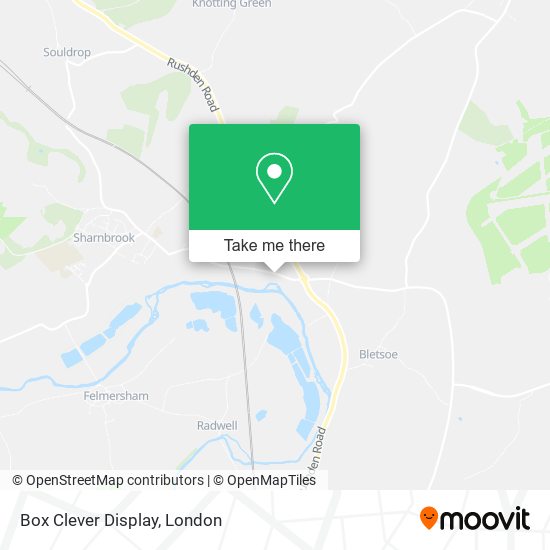 Box Clever Display map