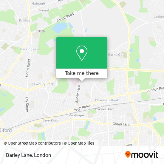Barley Lane map