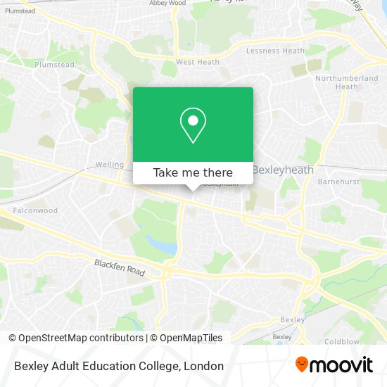 Bexley Adult Education College map