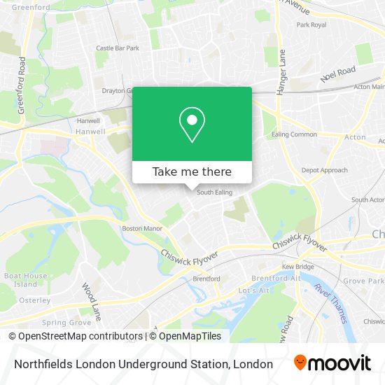 Northfields London Underground Station map