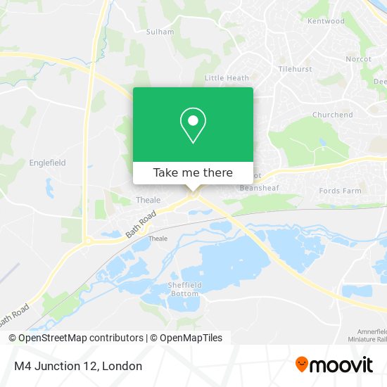 M4 Junction 12 map
