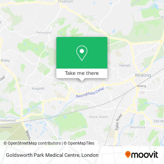 Goldsworth Park Medical Centre map