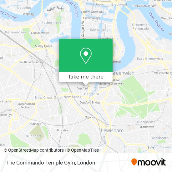 The Commando Temple Gym map