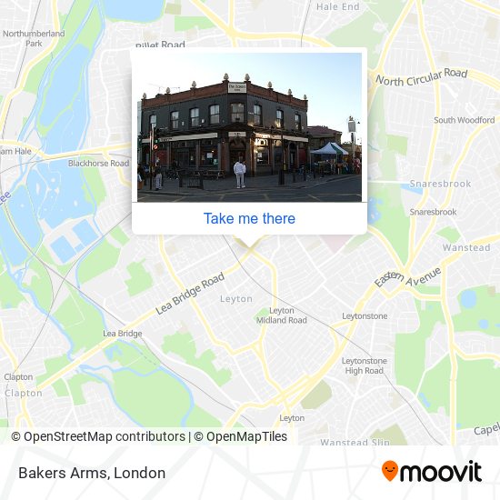 Bakers Arms map