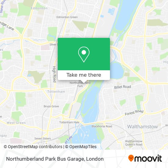 Northumberland Park Bus Garage map