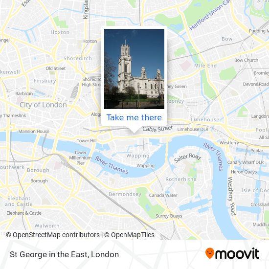 St George in the East map