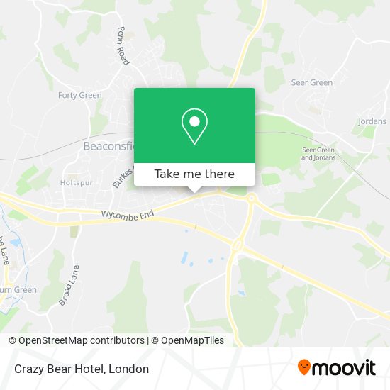 Crazy Bear Hotel map
