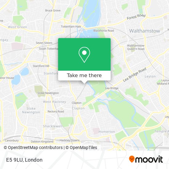 E5 9LU map
