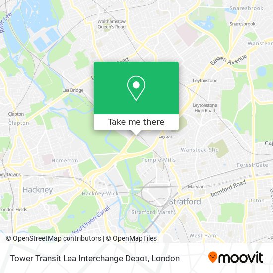 Tower Transit Lea Interchange Depot map