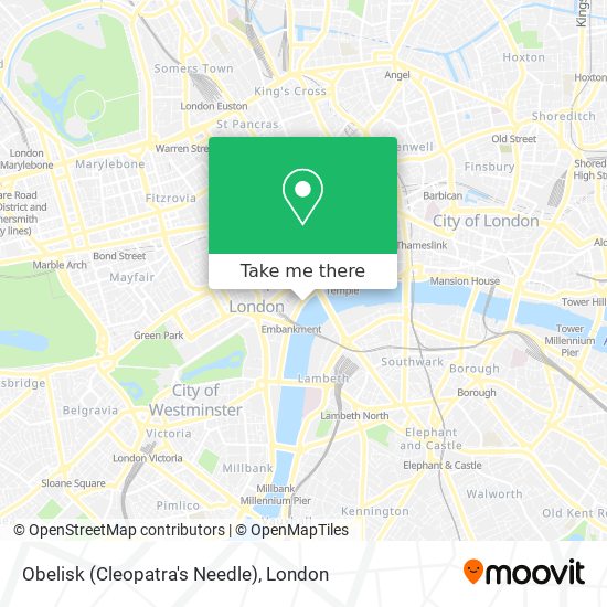 Obelisk (Cleopatra's Needle) map