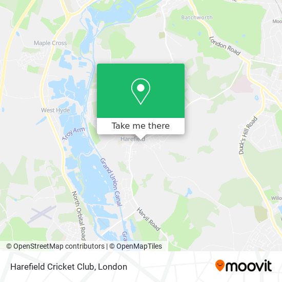 Harefield Cricket Club map