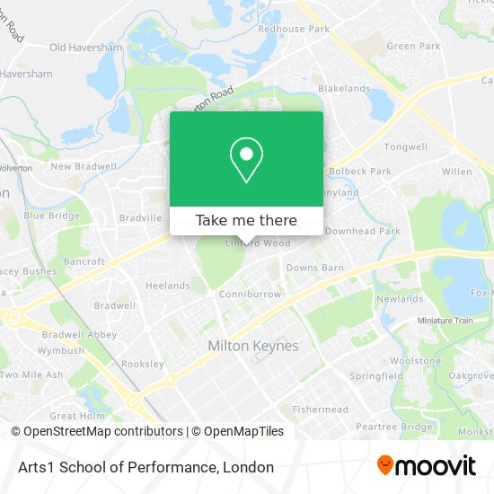 Arts1 School of Performance map