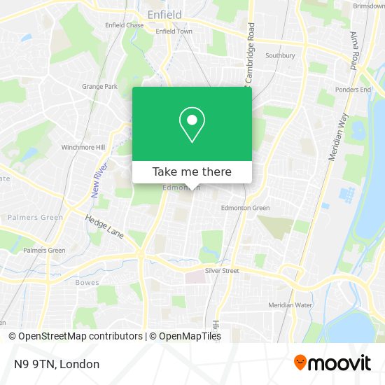 N9 9TN map