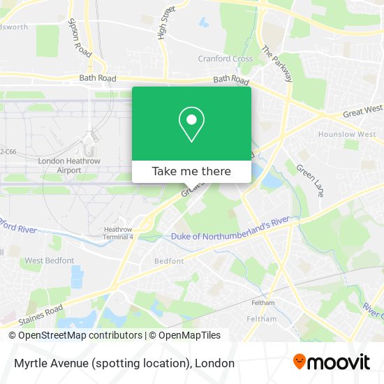 Myrtle Avenue (spotting location) map
