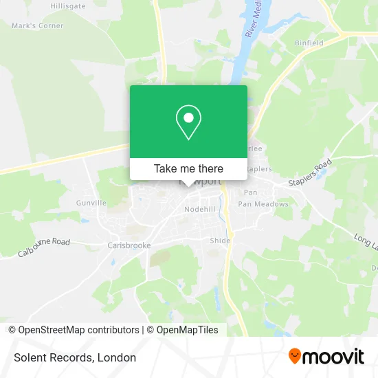 Solent Records map