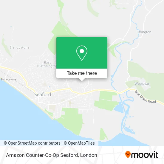 Amazon Counter-Co-Op Seaford map