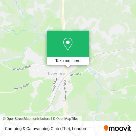 Camping & Caravanning Club (The) map