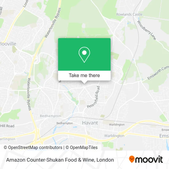 Amazon Counter-Shukan Food & Wine map