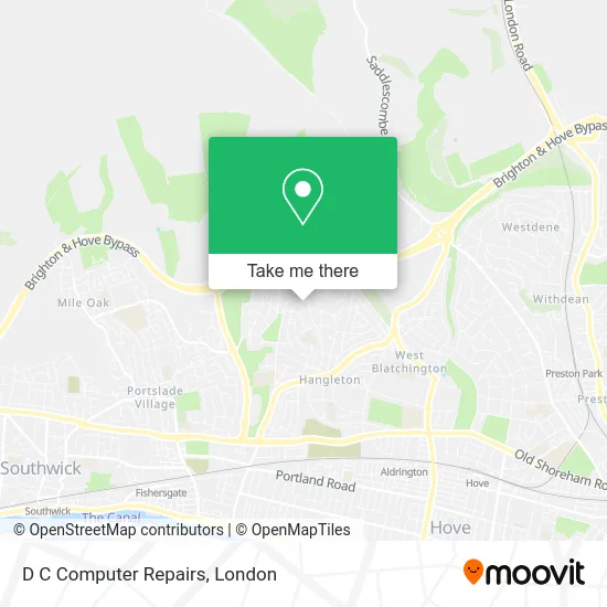 D C Computer Repairs map