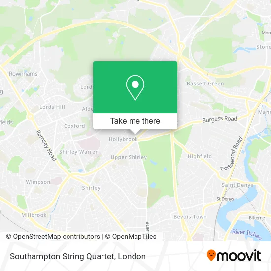 Southampton String Quartet map