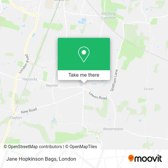 Jane Hopkinson Bags map