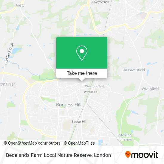 Bedelands Farm Local Nature Reserve map
