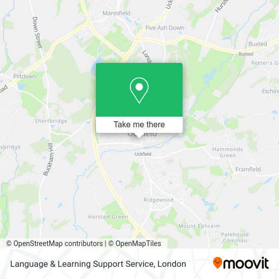 Language & Learning Support Service map