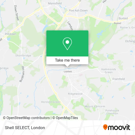 Shell SELECT map