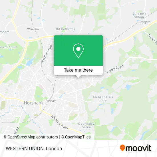 WESTERN UNION map