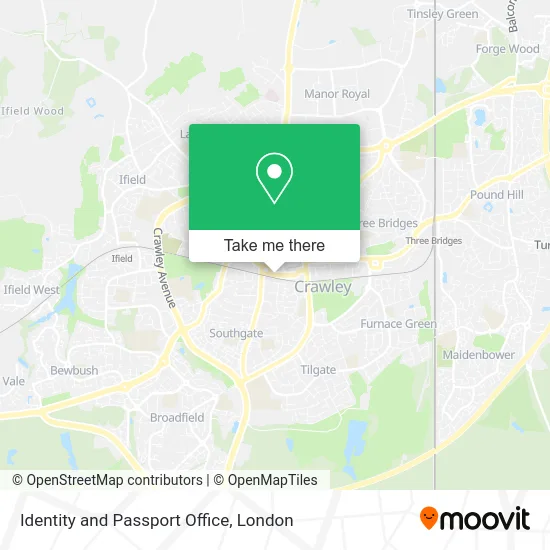 Identity and Passport Office map