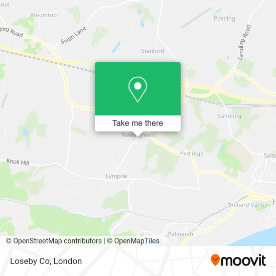 Loseby Co map