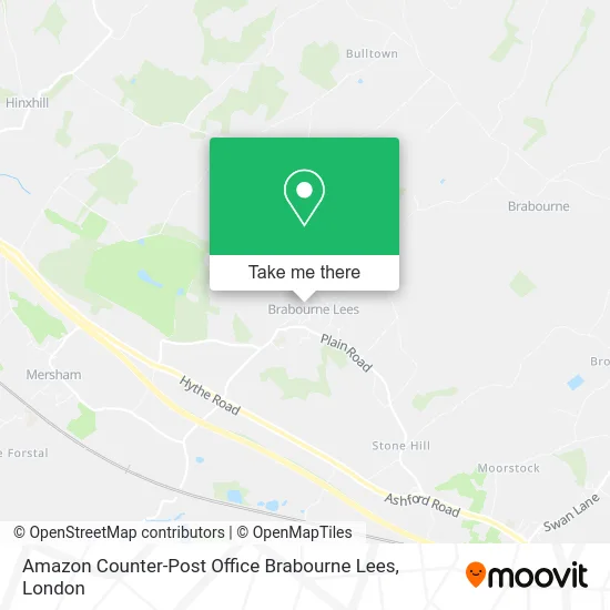 Amazon Counter-Post Office Brabourne Lees map