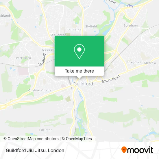 Guildford Jiu Jitsu map